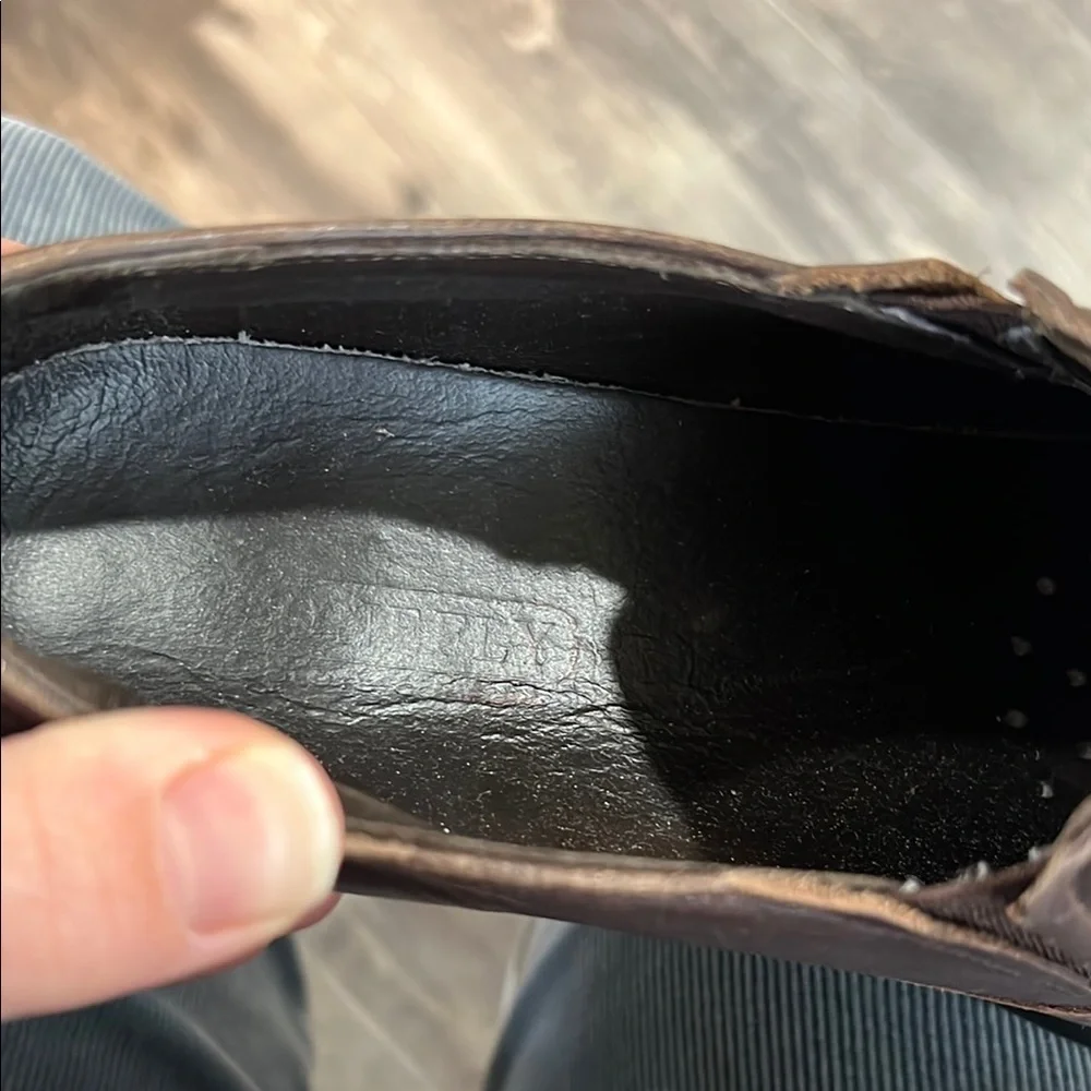 Brown Slip-On Leather Shoes for Casual Wear